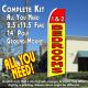 1 & 2 BEDROOMS (Red/Yellow) Flutter Feather Banner Flag Kit (Flag, Pole, & Ground Mt)