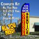 30K 60K 90K MAINTENANCE SERVICE (Blue/Red/Yellow) Flutter Feather Banner Flag Kit (Flag, Pole, & Ground Mt)