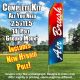 AIR BRUSH red blue flutter flag