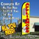 APPLIANCES (Yellow) Flutter Feather Banner Flag Kit (Flag, Pole, & Ground Mt)