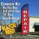 AUTO REPAIR Windless Feather Banner Flag Kit (Flag, Pole, & Ground Mt)
