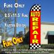 AUTO REPAIR (Checkered) Flutter Feather Banner Flag (11.5 x 3 Feet)