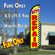 AUTO REPAIR (Yellow/Checkered) Windless Polyknit Feather Flag (2.5 x 11.5 feet)
