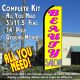 BEAUTY SALON (Yellow) Flutter Feather Banner Flag Kit (Flag, Pole, & Ground Mt)