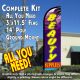 Beauty Supplies Windless Feather Banner Flag Kit (Flag, Pole, & Ground Mt)