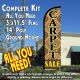 Carpet Sale Windless Feather Banner Flag Kit (Flag, Pole, & Ground Mt)