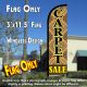 Carpet Sale Windless Polyknit Feather Flag (3 x 11.5 feet)