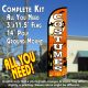 Costumes Windless Feather Banner Flag Kit (Flag, Pole, & Ground Mt)