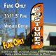 Costumes Windless Polyknit Feather Flag (3 x 11.5 feet)