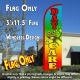 DayCare (Multicolor) Windless Polyknit Feather Flag (3 x 11.5 feet)