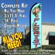 FLORIST Flutter Feather Banner Flag Kit (Flag, Pole, & Ground Mt)