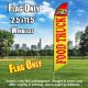 Food Truck (Yellow with Red Letters) Windless Feather Banner Flag 