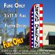 GRAND OPENING (Stars & Stripes) Flutter Feather Banner Flag (11.5 x 3 Feet)