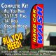 HAND CAR WASH (Red) Flutter Feather Banner Flag Kit (Flag, Pole, and Ground Mount)