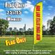 New York Style Hot Dogs Windless (Yellow/Red) Feather Banner Flag