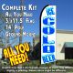 ICE COLD BEER (White) Flutter Feather Banner Flag Kit (Flag, Pole, & Ground Mt)