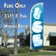 ICE WINDLESS ADVERTISING FLAG