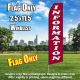 INFORMATION maroon white flutter flag
