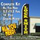 LOCKSMITH (Black) Flutter Feather Banner Flag Kit (Flag, Pole, & Ground Mt)