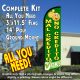 Mal Credito No Credito OK Windless Feather Banner Flag Kit (Flag, Pole, & Ground Mt)