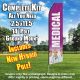 Medical (Purple/White) Econo Feather Banner Flag Kit