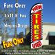 New Used Tires Windless Polyknit Feather Flag (3 x 11.5 feet)