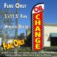Oil Change (Checkered) Windless Polyknit Feather Flag (3 x 11.5 feet)