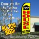 OPEN HOUSE SAT/SUN (Yellow) Flutter Feather Banner Flag Kit (Flag, Pole, & Ground Mt)
