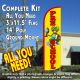 Pre-School (Yellow/Red) Windless Feather Banner Flag Kit (Flag, Pole, & Ground Mt)