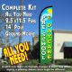 PRESCHOOL & DAYCARE Windless Feather Banner Flag Kit (Flag, Pole, & Ground Mt)