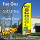 PRESCHOOL (Yellow) Flutter Feather Banner Flag (11.5 x 3 Feet)