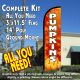 Pumpkins Windless Feather Banner Flag Kit (Flag, Pole, & Ground Mt)