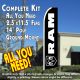 RAM (Dodge) Flutter Feather Banner Flag Kit (Flag, Pole, & Ground Mt)