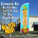 Raspados (Smoothies) Windless Feather Banner Flag Kit (Flag, Pole, & Ground Mt)