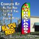 RASPADOS (Snow Cones) Flutter Feather Banner Flag Kit (Flag, Pole, & Ground Mt)