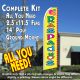 Raspados (Yellow) Flutter Feather Banner Flag Kit (Flag, Pole, & Ground Mt)