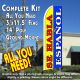 SE HABLA ESPANOL (Blue/Yellow) Flutter Feather Banner Flag Kit (Flag, Pole, & Ground Mt)