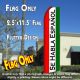 SE HABLA ESPANOL (Red/White/Green) Flutter Polyknit Feather Flag (11.5 x 2.5 feet)