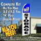 SELF STORAGE (Blue/White) Flutter Feather Banner Flag Kit (Flag, Pole, & Ground Mt)