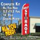 SELF STORAGE (Lock) Flutter Feather Banner Flag Kit (Flag, Pole, & Ground Mt)