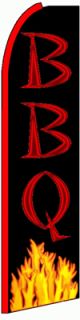 BBQ (Yellow Flames)  Feather Banner Flag