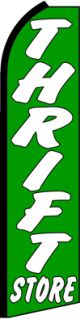 THRIFT STORE  Feather Banner Flag