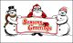 SEASON'S GREETINGS Feather Banner Flag 