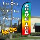 Shave Ice (Multicolor) Windless Polyknit Feather Flag (3 x 11.5 feet)