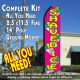 SHAVED ICE (Pink/Yellow) Flutter Feather Banner Flag Kit (Flag, Pole, & Ground Mt)