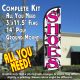 Shoes (Pink) Windless Feather Banner Flag Kit (Flag, Pole, & Ground Mt)