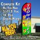 SNOW CONES (Multi-colored) Flutter Feather Banner Flag Kit (Flag, Pole, & Ground Mt)