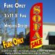 Sofa Sale (Red/Yellow) Windless Polyknit Feather Flag (3 x 11.5 feet)