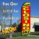 STORE CLOSING SALE (Yellow/Red) Flutter Feather Banner Flag (11.5 x 3 Feet)