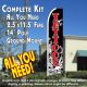 skull tattoo custom feather banner flag kit